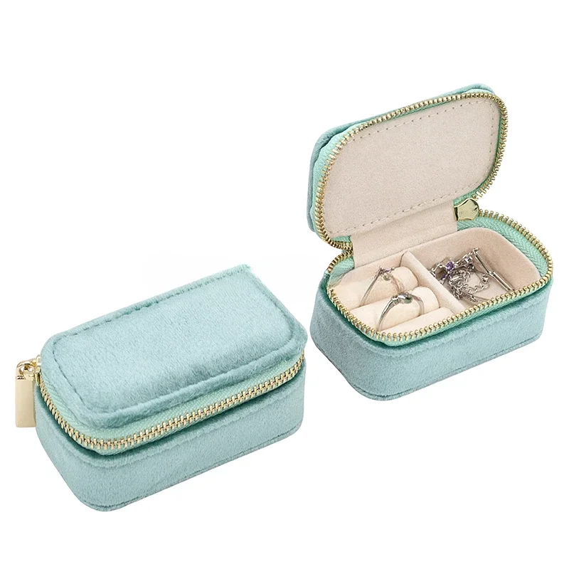 Velvet Jewelry Box - Mini boîte à bijoux de voyage,