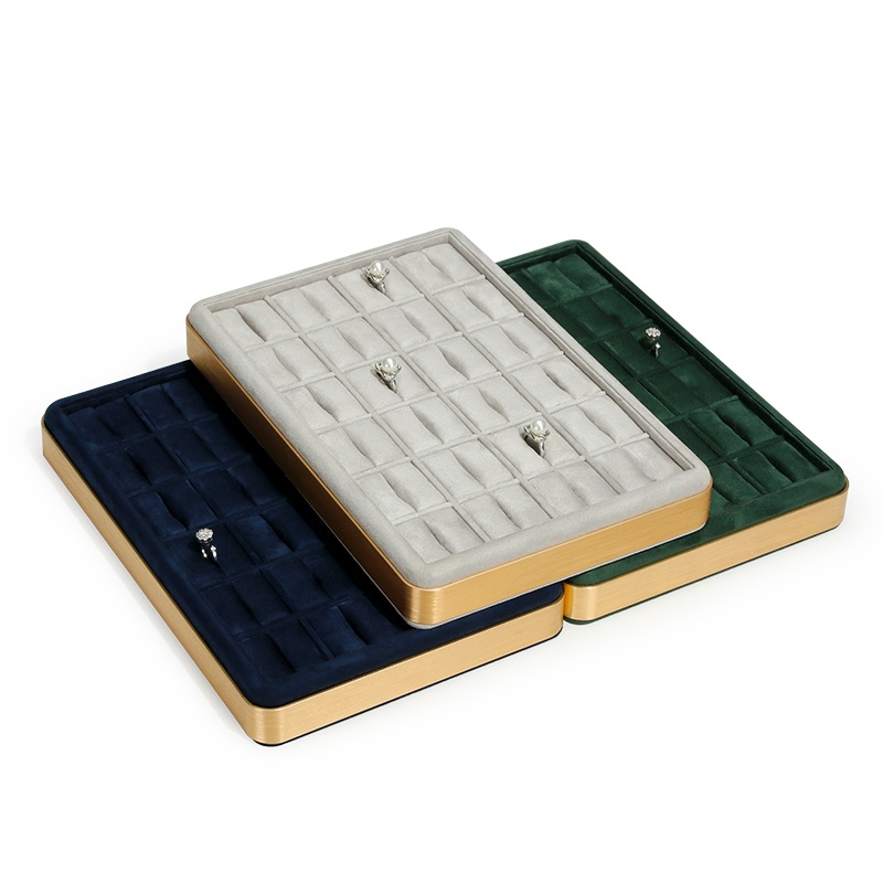 Velvet Jewelry Box - Présentoir à bagues en velours avec