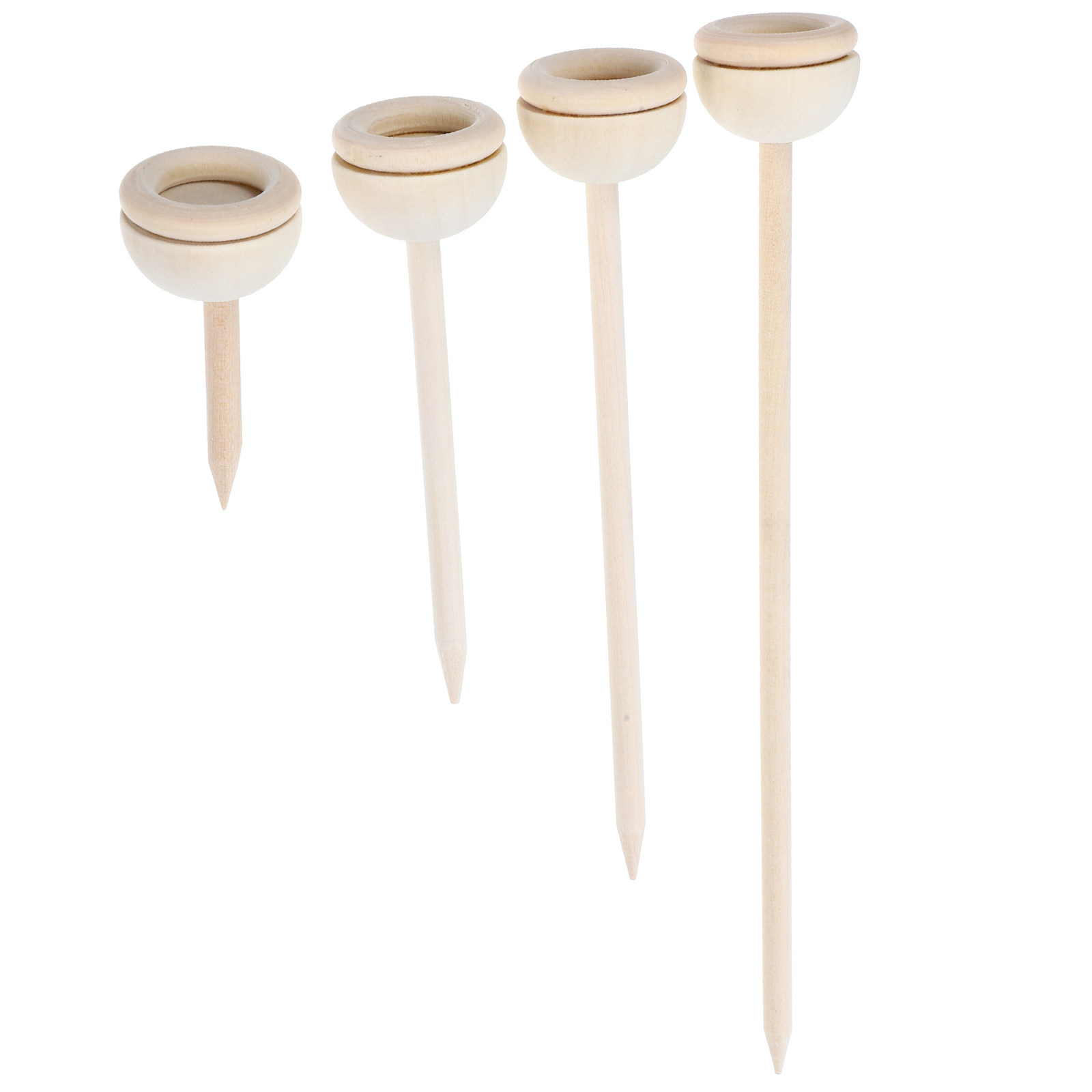 Crystal Ball Decor - Lot de 4 supports sphériques en