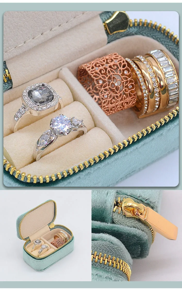 Mini boîte à bijoux de voyage, - Velvet Jewelry Box avis et prix