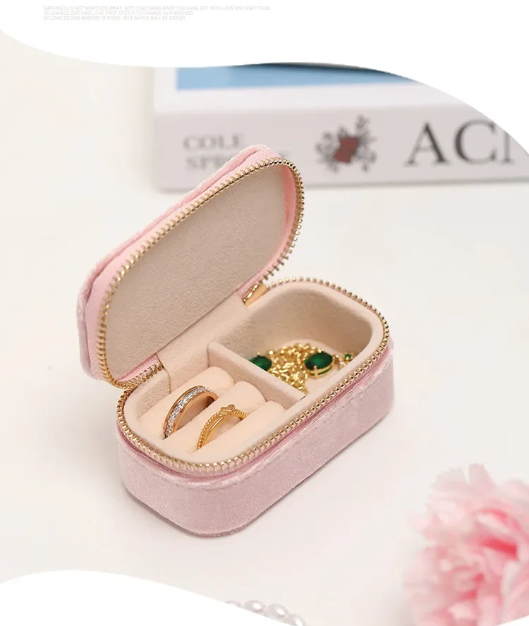Mini boîte à bijoux de voyage, - Velvet Jewelry Box avis et prix