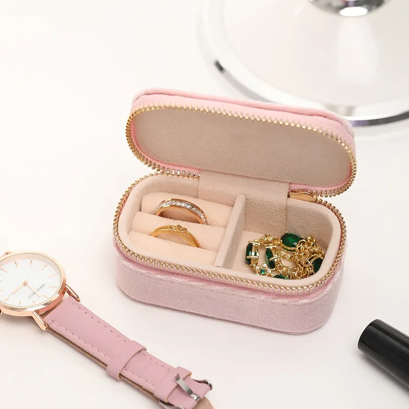 Mini boîte à bijoux de voyage, - Velvet Jewelry Box avis et prix