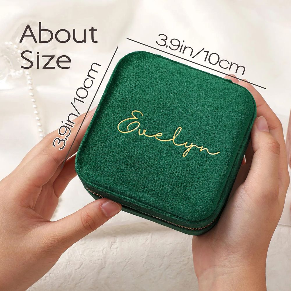 Boîte à bijoux personnalisée,  - Velvet Jewelry Box avis et prix