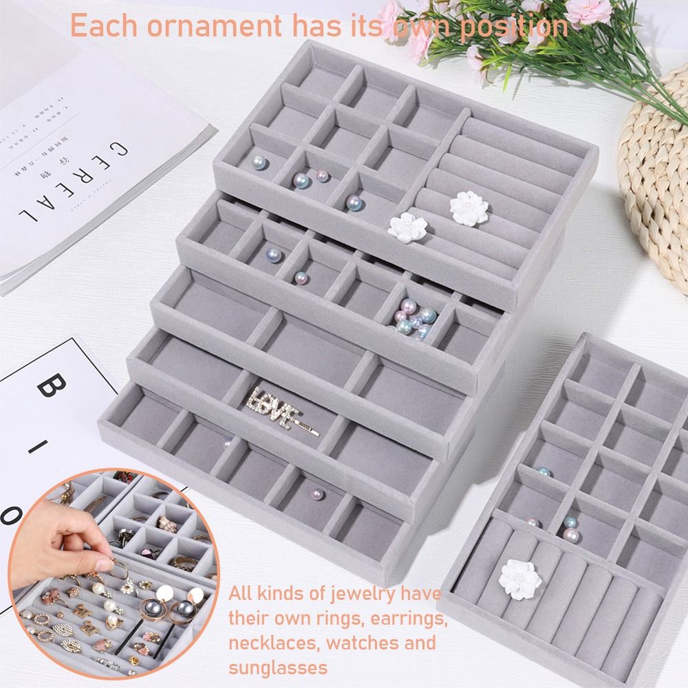 Boîte de rangement empilable e - Velvet Jewelry Box avis et prix