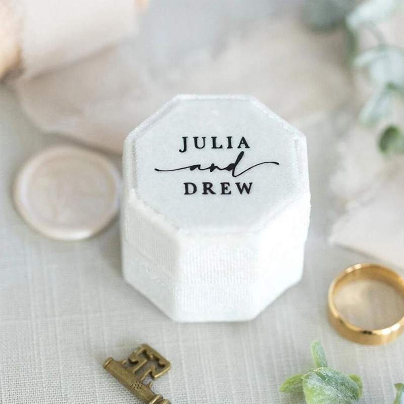 Boîte à bagues de mariage pers - Velvet Jewelry Box avis et prix